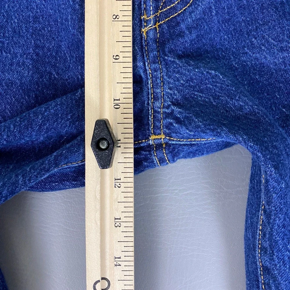 Levis Premium 501 93 Straight Jeans Men's 34x32 -Fit 34x30 Dark Blue Button Fly